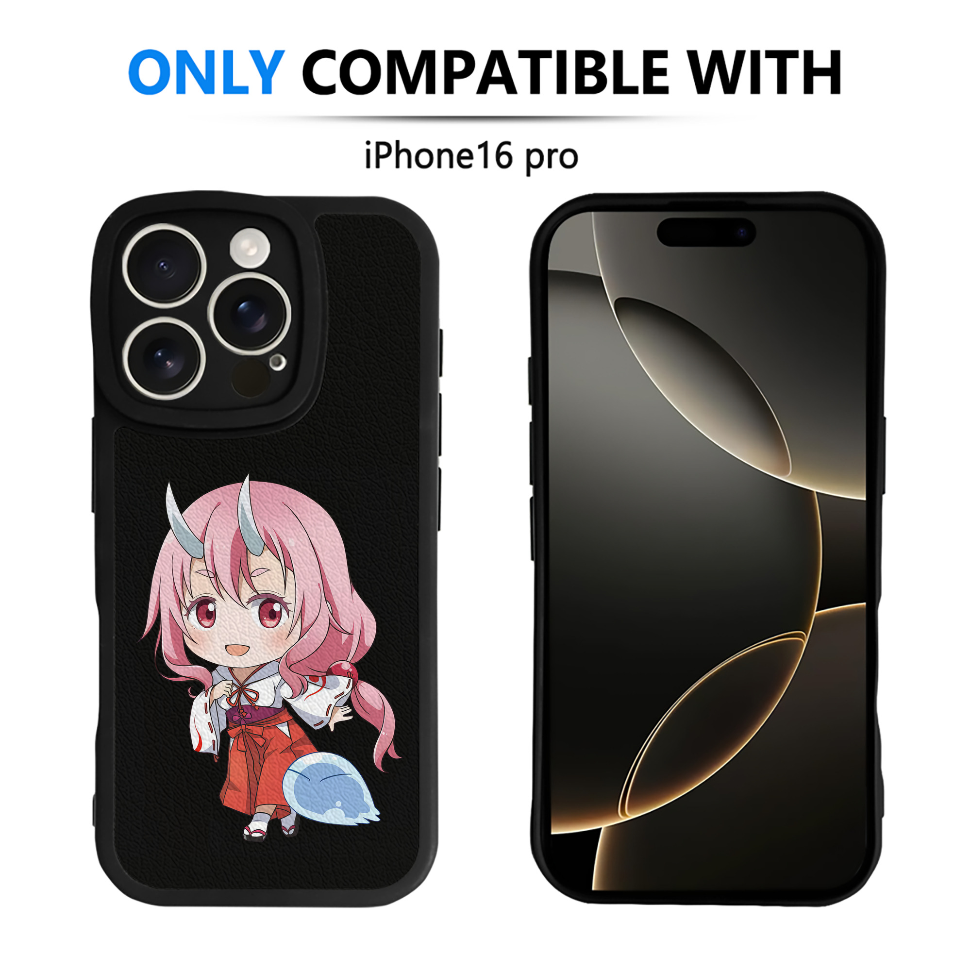 転スラ Regarding Reincarnated to Slime 【iPhone 16シリーズ対応】シリコンスマホケース（レザー調） 材質：シリコン